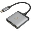 Xtorm adaptér USB-C - 2x HDMI, M/F, PD, 4K@60Hz, PD, 60W_2004785994