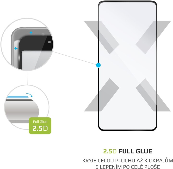 FIXED ochranné tvrzené sklo pro OnePlus 8T, Full-Cover, 2.5D, černá_221640700