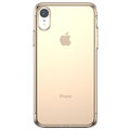 Baseus pouzdro Simple Series pro iPhone XR, transparentní zlatá_1372882716