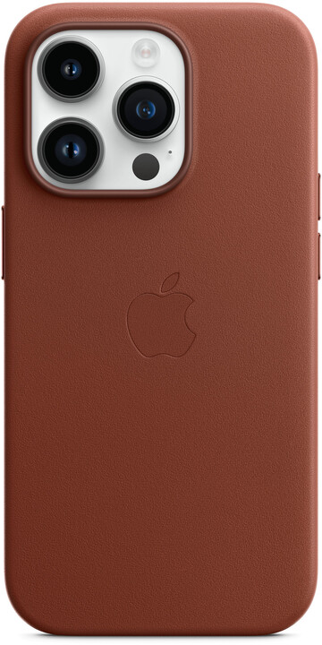 Apple kožený kryt s MagSafe pro iPhone 14 Pro, cihlově hnědá_1555992130