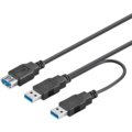 PremiumCord USB 3.0 napájecí Y kabel A/Male + A/Male -- A/Female_1646301043
