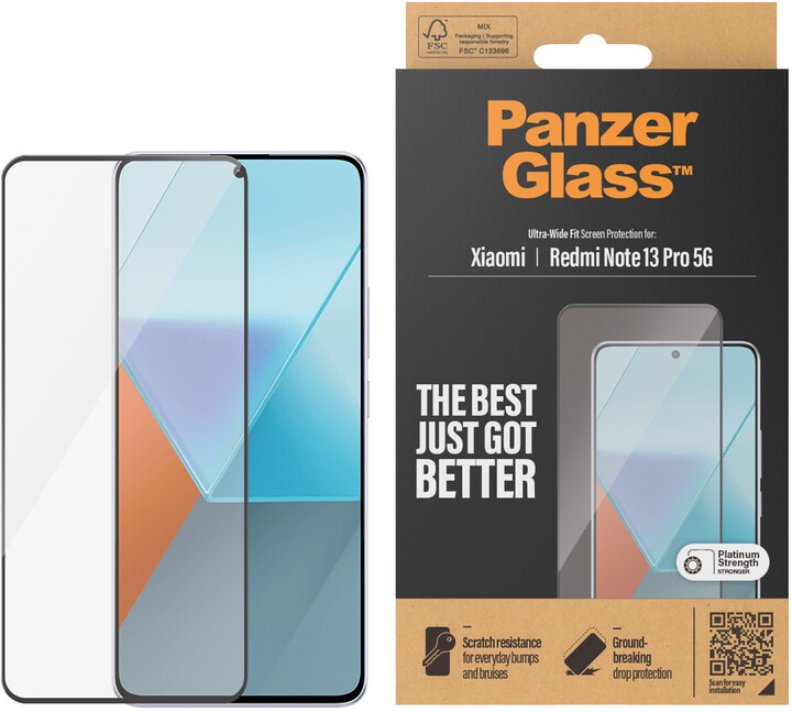 PanzerGlass ochranné sklo pro Xiaomi Redmi Note 13 Pro, Ultra-Wide Fit_1172720479