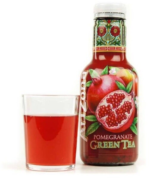 AriZona Green Tea Pomegranate, ledový čaj, granátové jablko, 450 ml_689219367