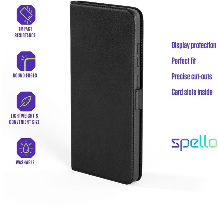 Spello by Epico flipové pouzdro pro Samsung Galaxy S23 Plus 5G, černá_1060621911