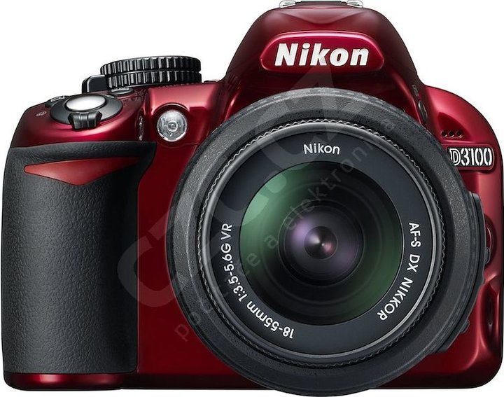 Nikon D3100 RED + objektivy 18-55 AF-S DX VR a 55-200 AF-S VR_1980408562
