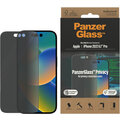 PanzerGlass ochranné sklo Privacy pro Apple iPhone 14 Pro s instalačním rámečkem_1693635657