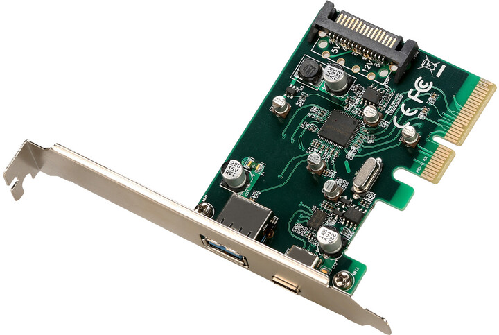 i-tec PCIe Card USB 3.1 gen2 10Gps Card 1x Type C 1x Type A port_625125950