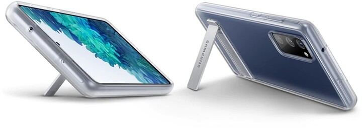 Samsung ochranný kryt Clear Cover pro Galaxy S20 FE se stojánkem, transparentní_634043662