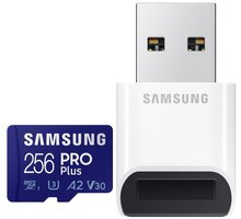 Samsung Micro SDXC 256GB PRO Plus UHS-I U3 (Class 10) + USB adaptér MB-MD256KB/WW