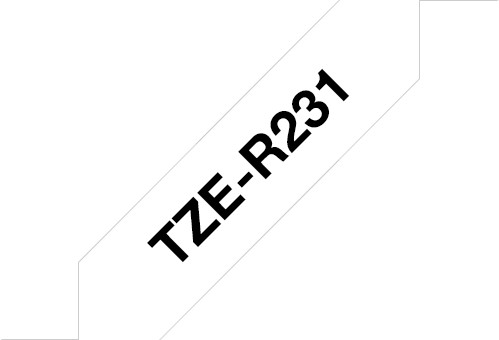 Brother TZE-R231 bílá / černá, 12 mm, 4m_2050194357