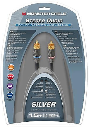 MONSTER Silver Stereo Audio cable, MC 40012-1,5m WW_401948560