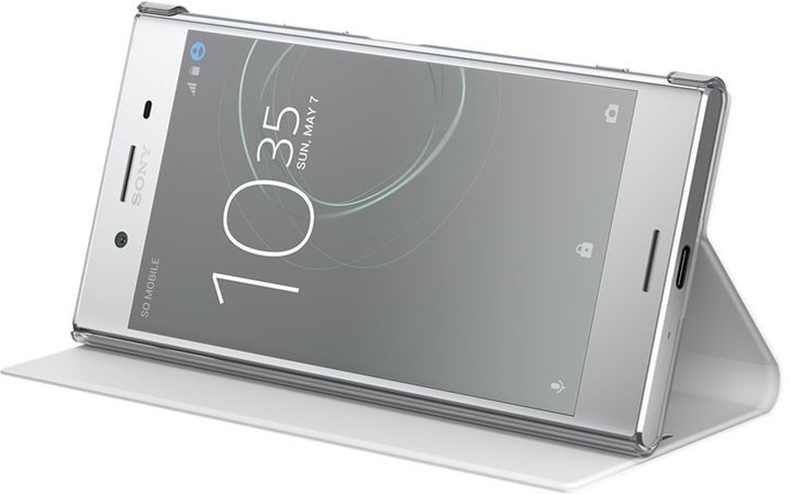 Sony SCSG10 Style Cover Flip pro Xperia XZ Premium, bílá_2087028987
