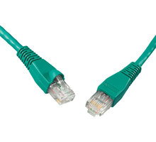 Solarix Patch kabel CAT5E UTP PVC 1m zelený snag-proof - 28351109