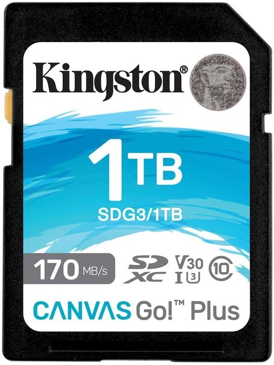 Kingston SDXC Canvas Go! Plus 1TB 170MB/s UHS-I U3_830982918