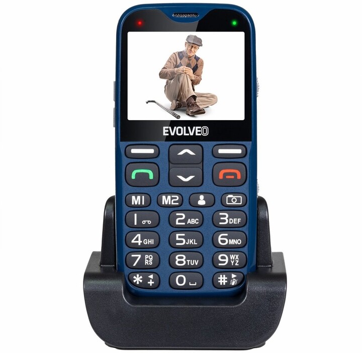 Evolveo EasyPhone XG s nabíjecím stojánkem, Blue_1279836434