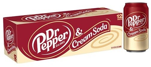 Dr. Pepper Cream Soda, limonáda, perlivá, 12x355ml_1147649083