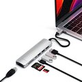 Satechi USB-C Multiport - 1xHDMI 4K,2x USB-A,1x SD,1x Ethernet, stříbrná_1370883319