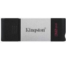 Kingston DataTraveler 80 - 32GB, černá/stříbrná