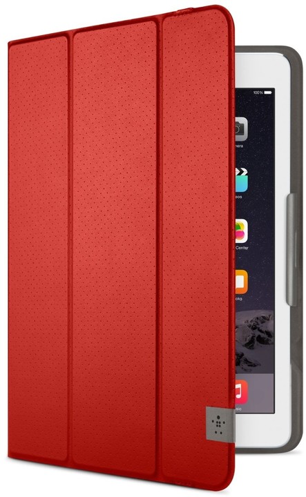 Belkin iPad Air 1/2 pouzdro Athena TriFold, červená_1882042222
