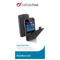 CellularLine Flap Essential pouzdro pro BlackBerry Q5, černá_561822928