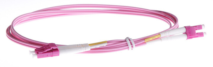 Masterlan optický patch cord, LCupc/LCupc, Duplex, Multimode 50/125, OM4, 2m
