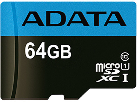 ADATA Micro SDXC Premier 64GB 85MB/s UHS-I U1 + SD adaptér_771980574
