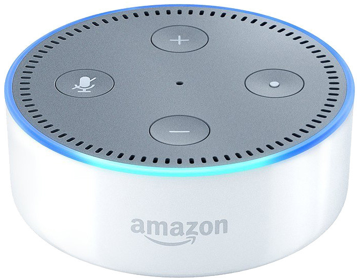 Amazon Echo DOT - reproduktor s umělou inteligencí, bílá (EU distribuce) + redukce EU_1939630827