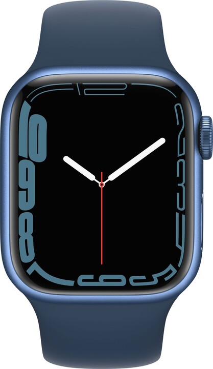 Apple Watch Series 7 Cellular, 41mm, Blue, Blue Sport Band_1922292020