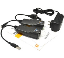 KABEL PremiumCord USB 2.0 extender po Cat5/Cat5e/Cat6 do 50m kuext2