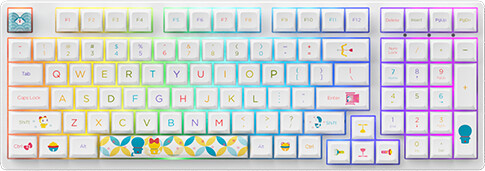 Akko 3098B Doraemon Rainbow, Akko CS Jelly Pink, US_934990027