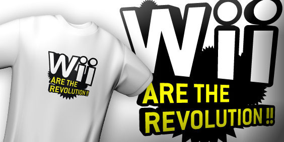 Tričko Wii Are The Revolution N-Zone, bílé (XL)_760546733