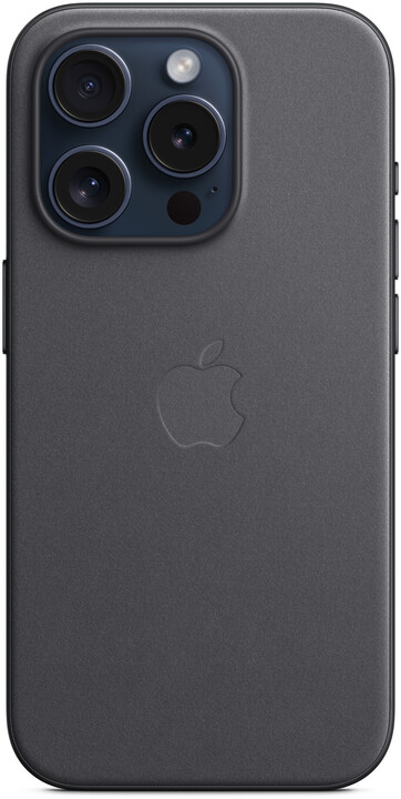 Apple kryt z tkaniny FineWoven s MagSafe na iPhone 15 Pro, černá_892775251