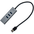 i-tec USB 3.0 Metal 3 port HUB Gigabit Ethernet 1x USB 3.0 na RJ-45 3x USB 3.0_762123746