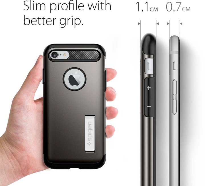Spigen Slim Armor pro iPhone 7/8, gunmetal_1730383499