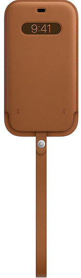 Apple kožený návlek s MagSafe pro iPhone 12 Pro Max, hnědá