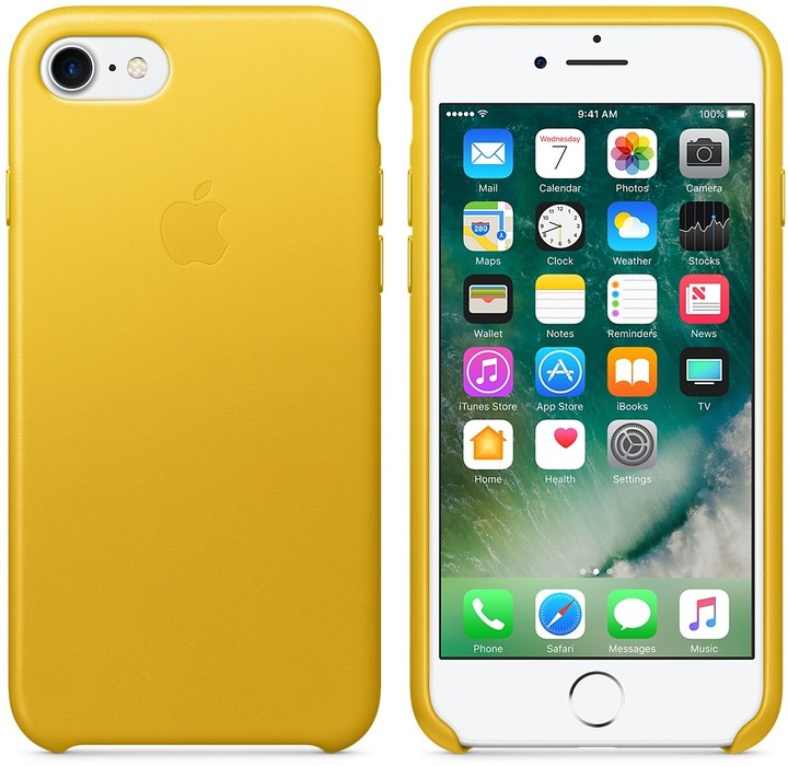 Apple iPhone 7 Leather Case, slunečnicová_1711233208