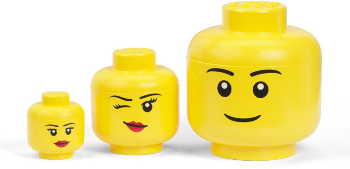 Úložný box LEGO Hlava - silly (L)_834594663