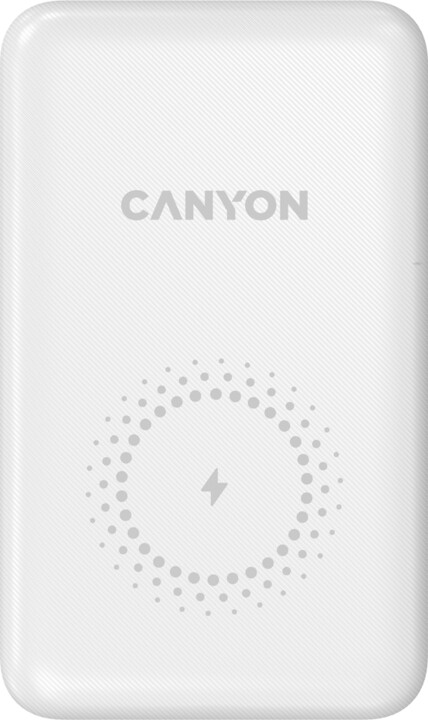 CANYON powerbanka PB-1001W, 10000mAh, PD&amp;QC3.0, bílá_1026699348