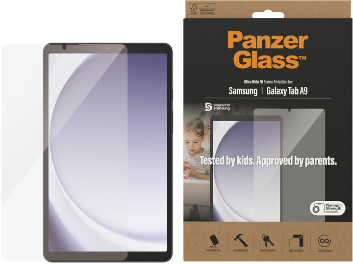 PanzerGlass ochranné sklo pro Samsung Galaxy Tab A9, Ultra-Wide Fit_548351060