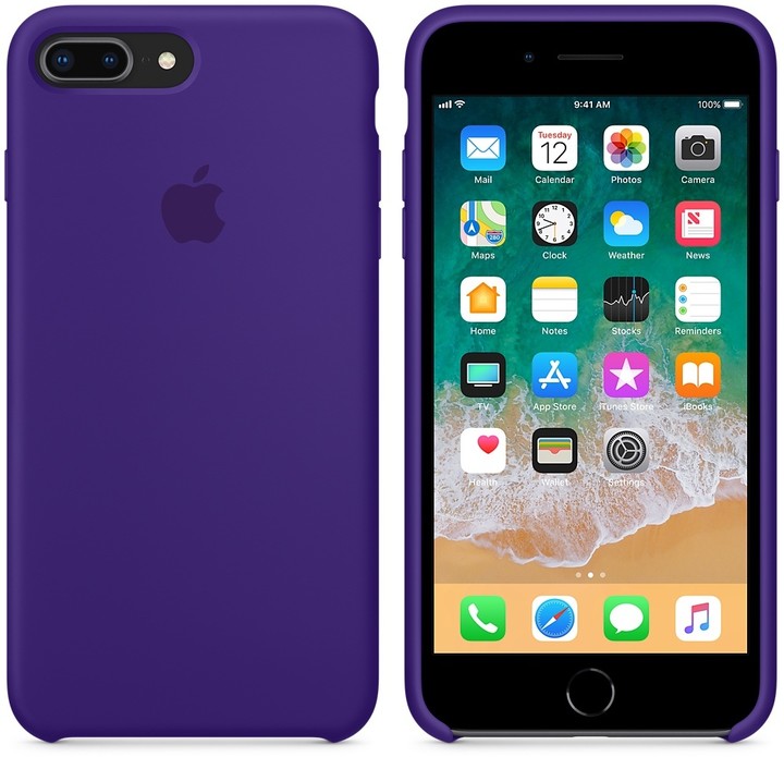 Apple silikonový kryt na iPhone 8 Plus / 7 Plus, tmavě fialová_904901207