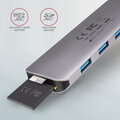 AXAGON multifunkční HUB 6v1 USB 3.2 Gen 1, 3x USB-A, HDMI, SD/microSD, PD 100W, kabel USB-C 20cm_721734472