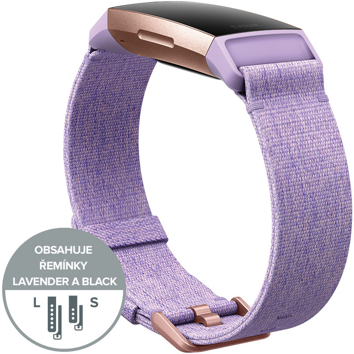 Google Fitbit Charge 3, lavander, Special Edition_1653911343