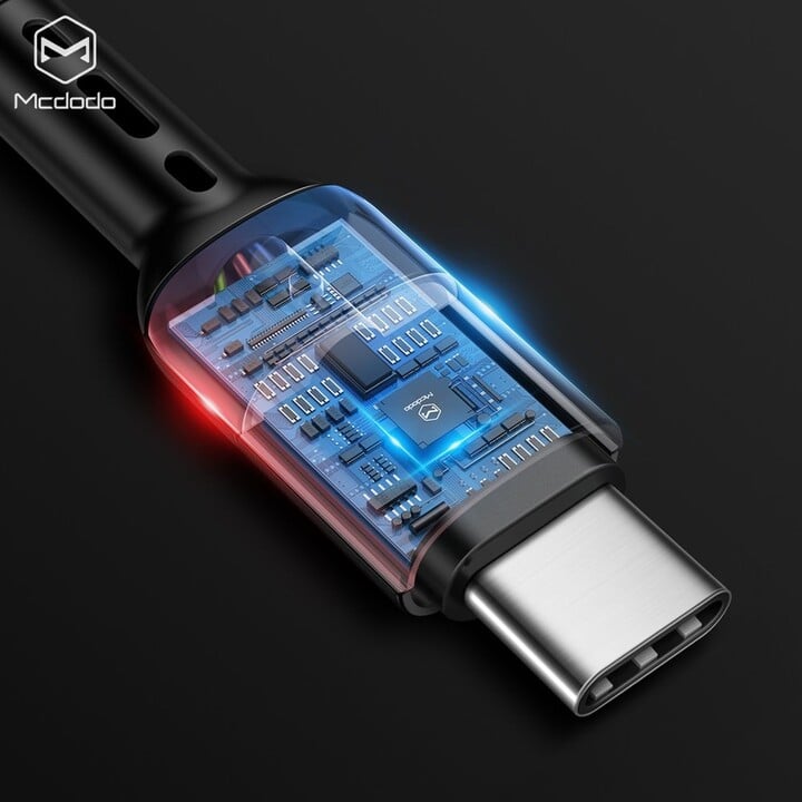 Mcdodo Omega series datový kabel USB - USB-C, 1.8m, černá