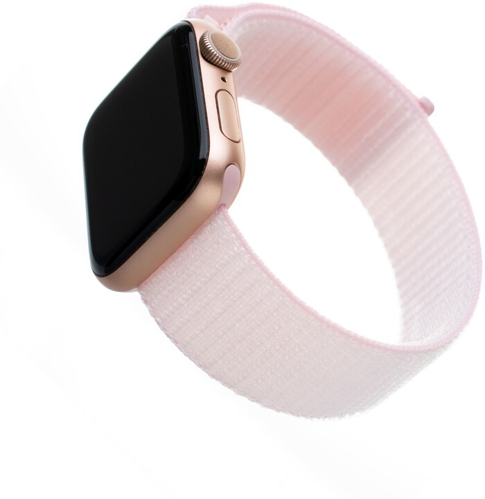 FIXED nylonový řemínek pro Apple Watch, 42/44mm, růžová_1084325570