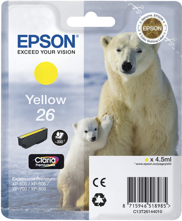 Epson C13T26144010, žlutá_968868629