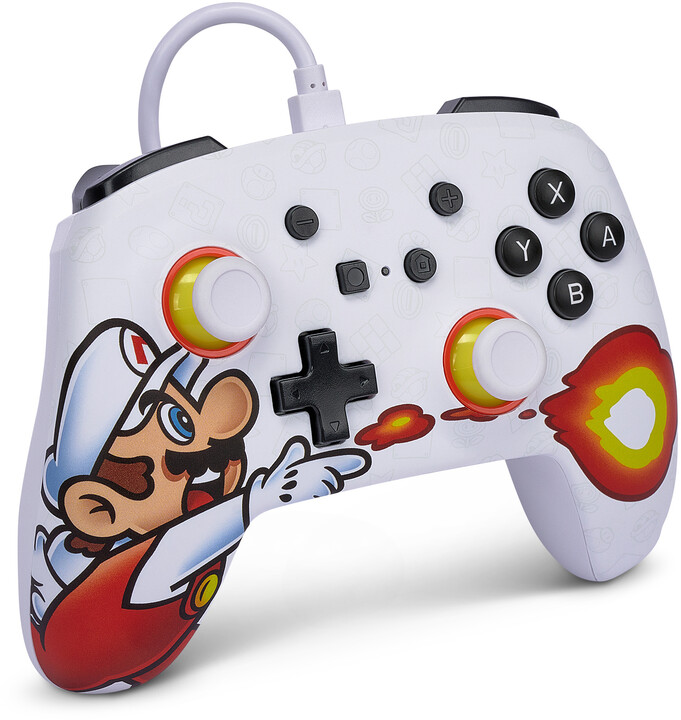 PowerA Enhanced Wired Controller, Fireball Mario (SWITCH)_2059104405