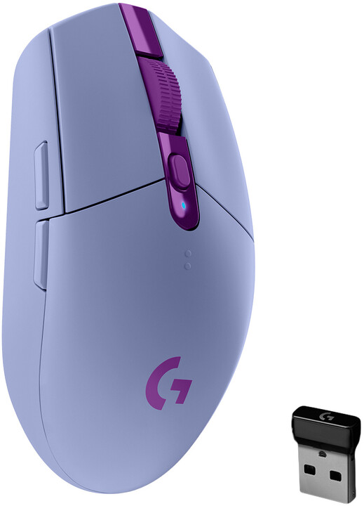 Logitech G305, fialová