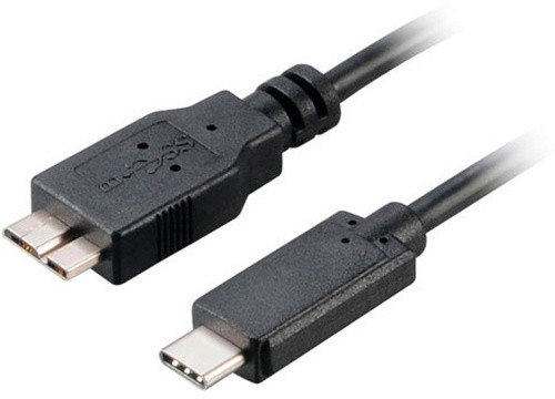 Akasa SuperSpeed+ USB 3.1, Type-C na Micro B, 100cm, černá_1710902232