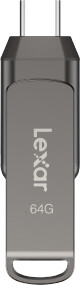 Lexar JumpDrive D400 Dual - 64GB, šedá_1214103639