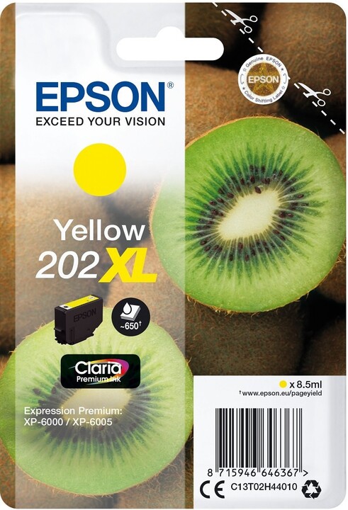 Epson C13T02H44010, 202XL claria yellow_86344737